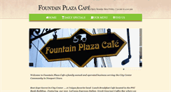 Desktop Screenshot of fountainplazacafe.com